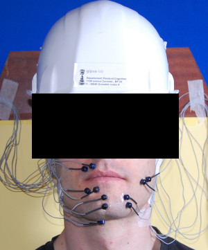 Exemple d'enregistrement de l'activité EMG du visage