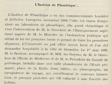 Rosset revient sur l'institut