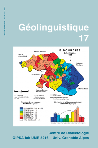 Couv - Géolinguistique n°17 / 2017