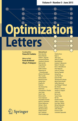 Optimization letter journal
