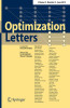 Optimization letter journal