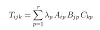 expression of CP decomposition